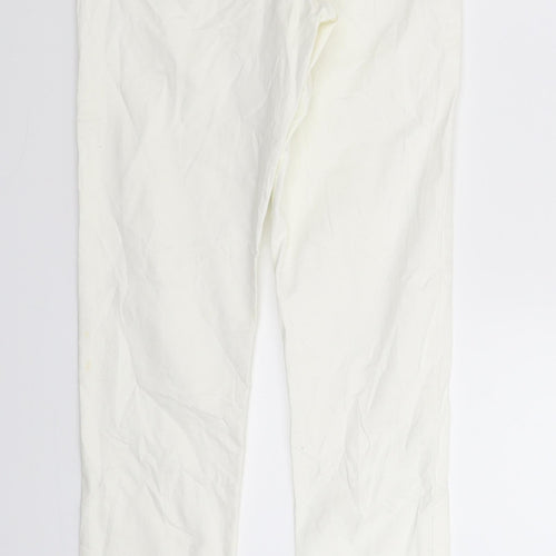 Gemma Womens White  Denim Skinny Jeans Size 27 in L31 in