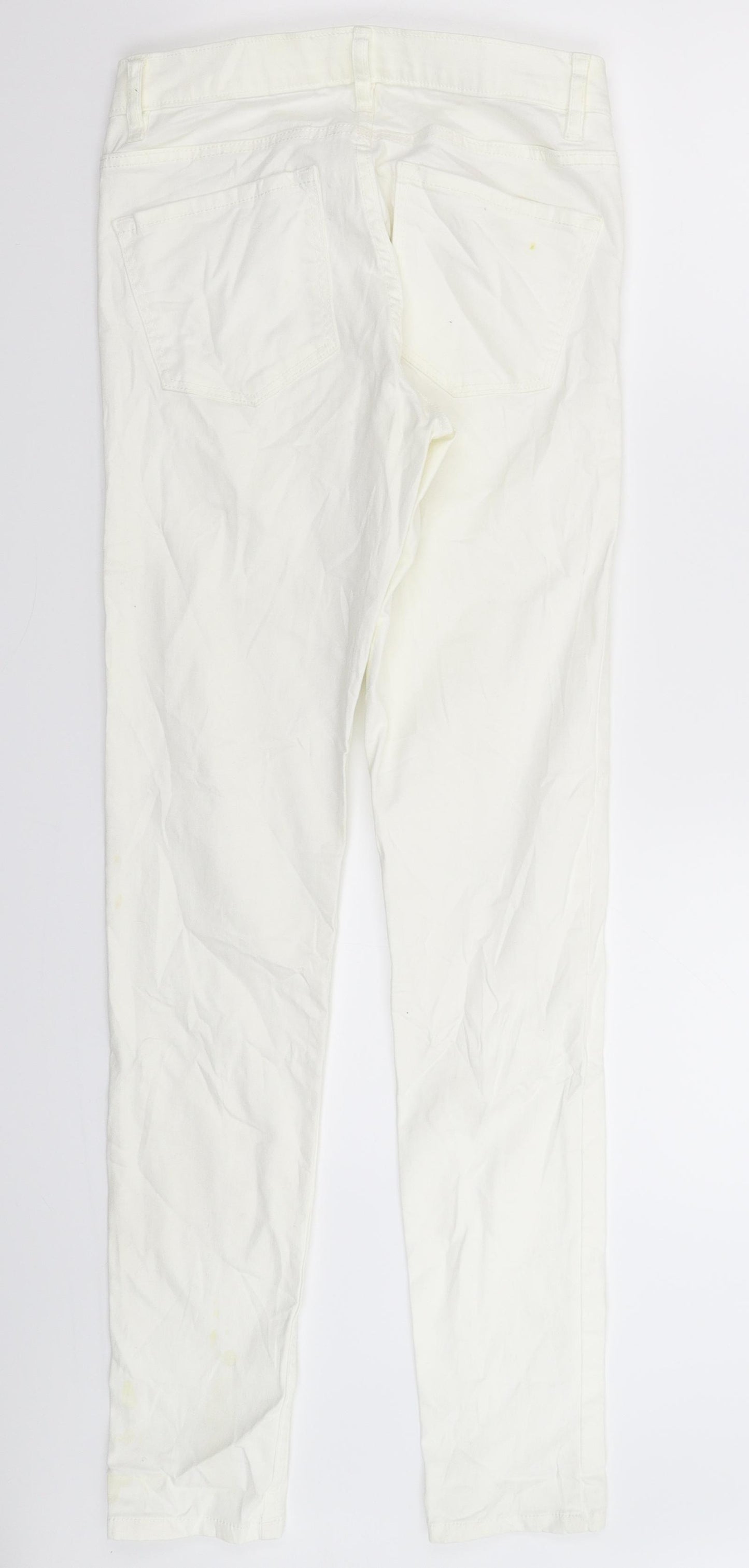 Gemma Womens White  Denim Skinny Jeans Size 27 in L31 in
