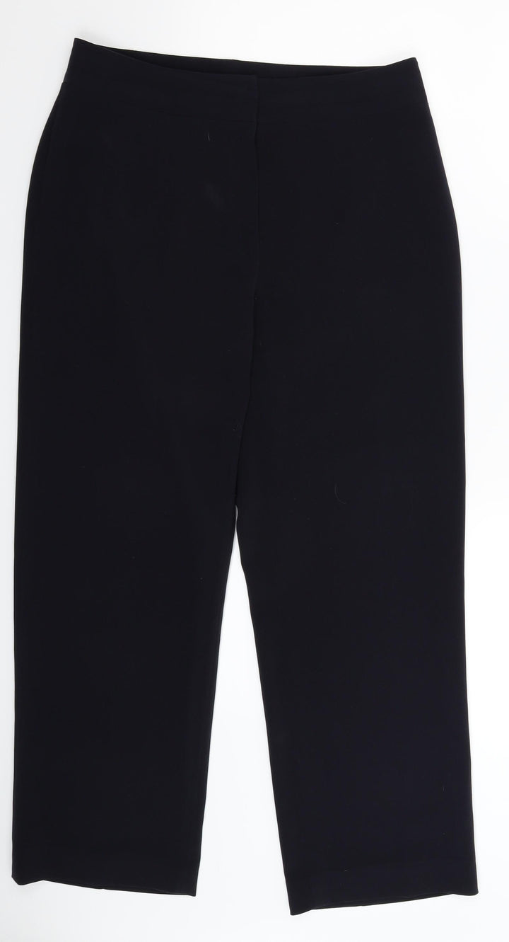 Per Una Womens Blue   Dress Pants Trousers Size 12 L28 in