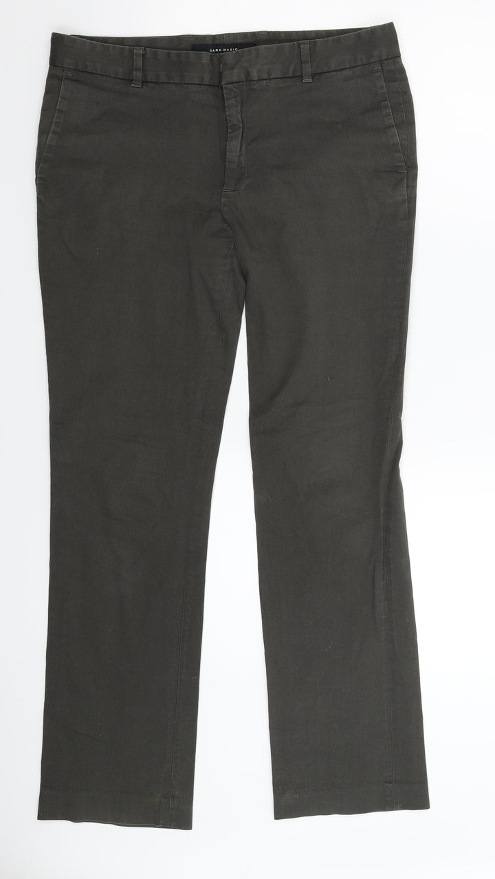 Zara Womens Grey   Trousers  Size 12 L30 in