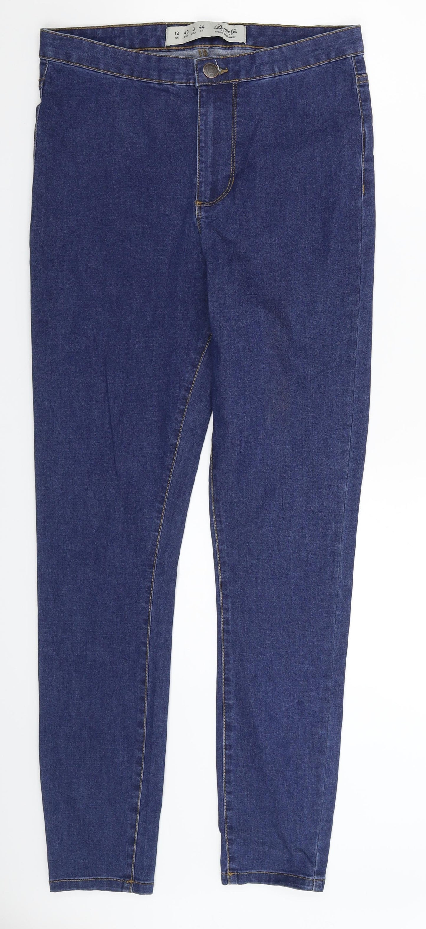 Denim Co Womens Blue  Denim Jegging Jeans Size 12 L29 in