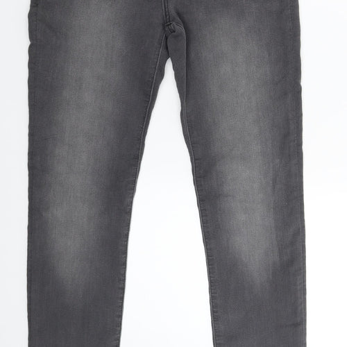 H&M Womens Grey  Denim Jegging Jeans Size 10 L29 in