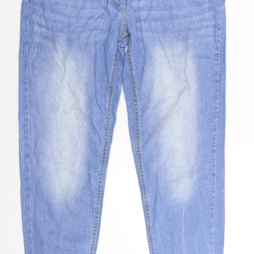 Retro Womens Blue  Denim Skinny Jeans Size 32 in L30 in