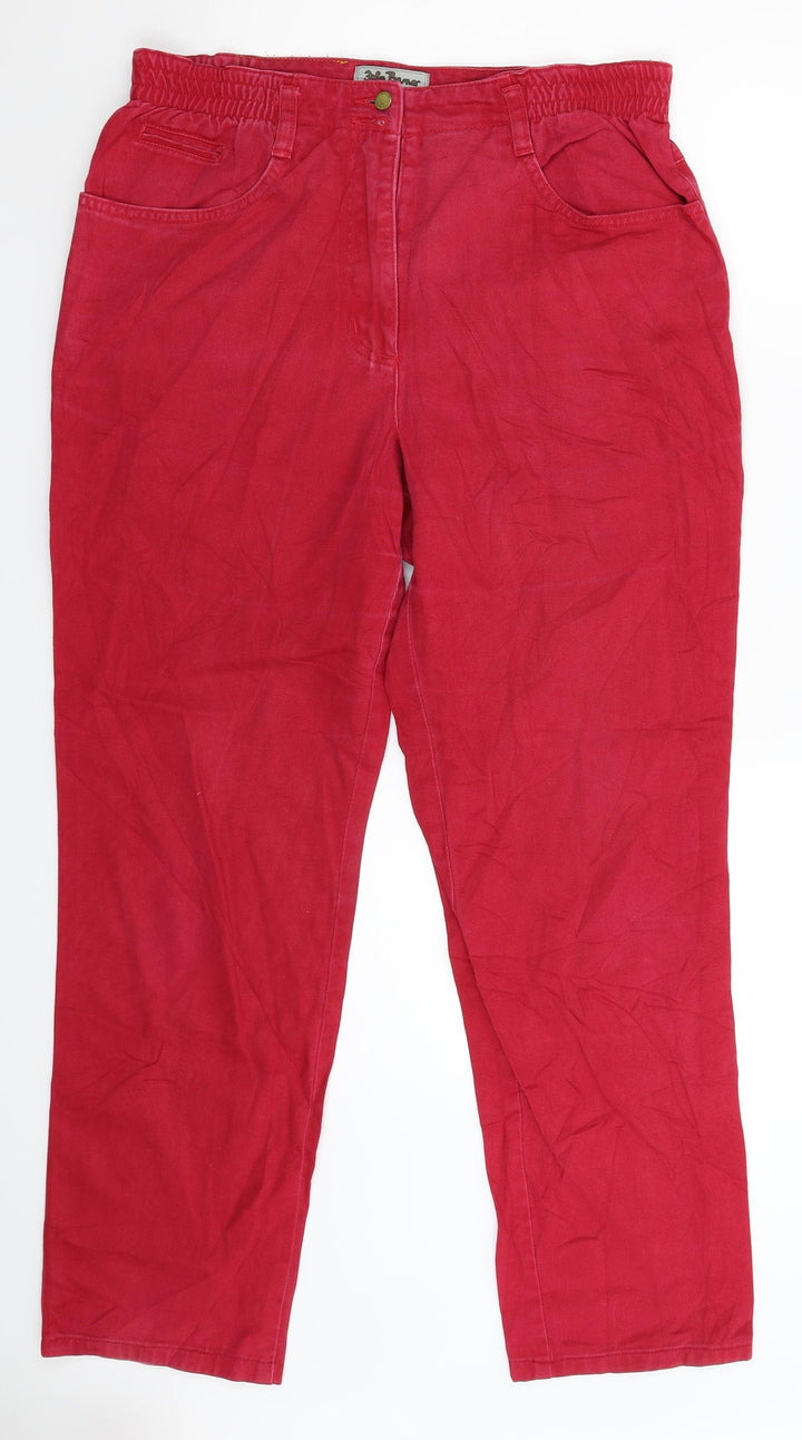 John Baner Womens Pink  Denim Straight Jeans Size 30 in L29 in