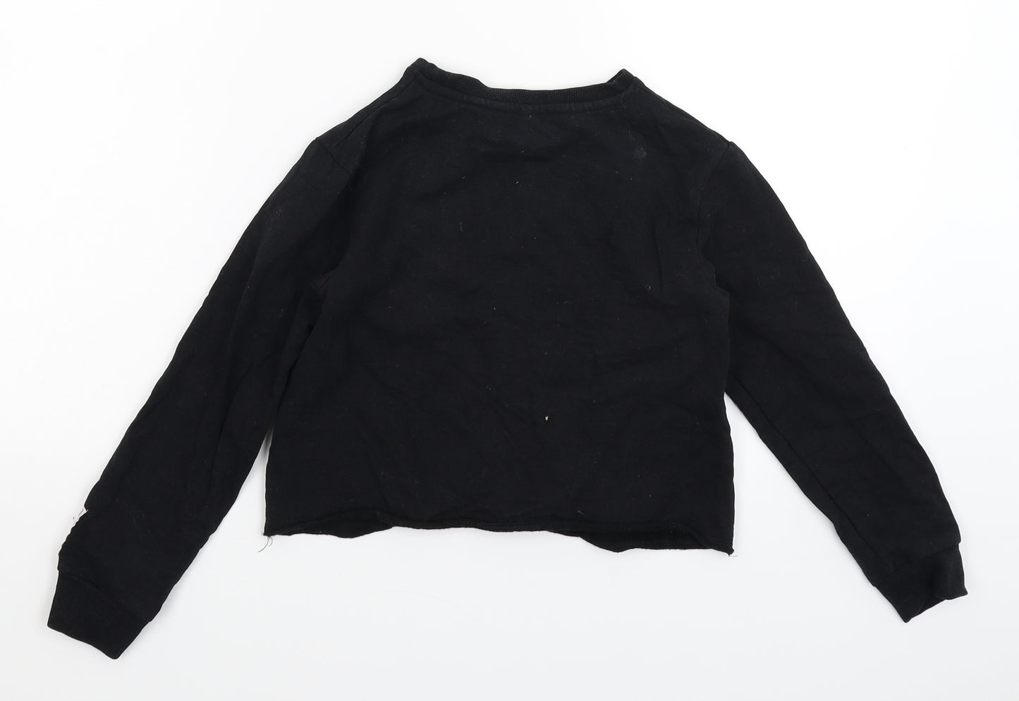 George Girls Black   Pullover Sweatshirt Size 8-9 Years