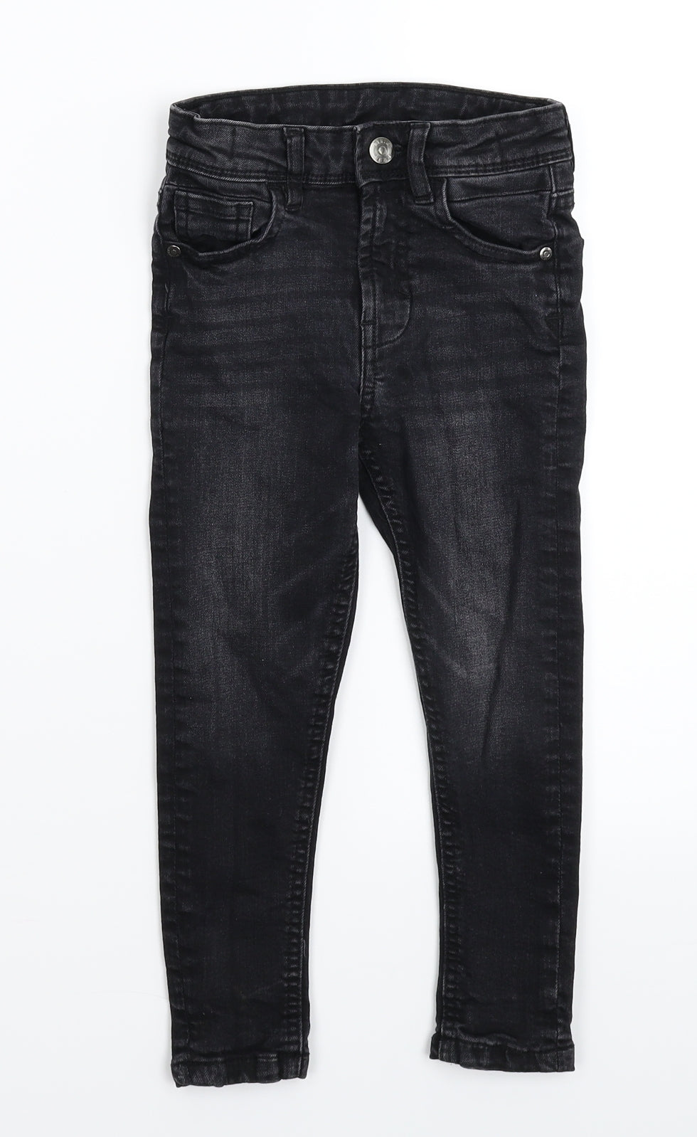 George Boys Black  Denim Skinny Jeans Size 4-5 Years