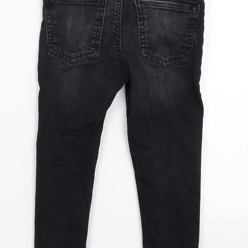George Boys Black  Denim Skinny Jeans Size 4-5 Years