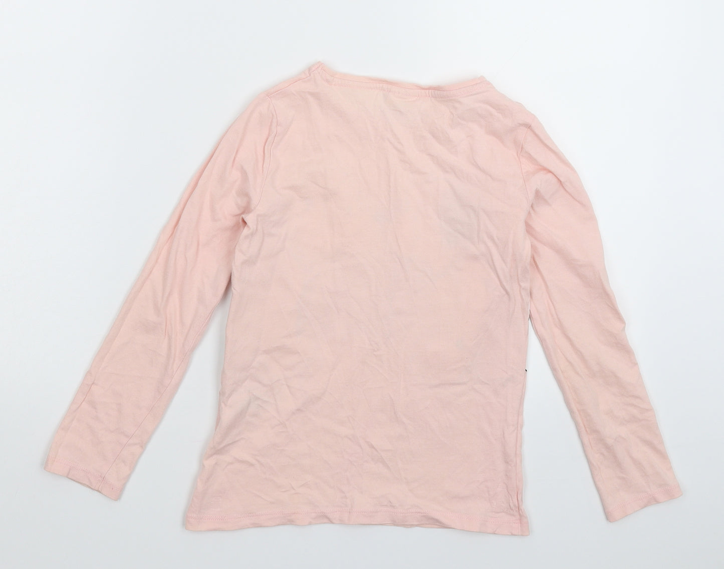 Tesco Girls Pink   Basic T-Shirt Size 7-8 Years  - Disney