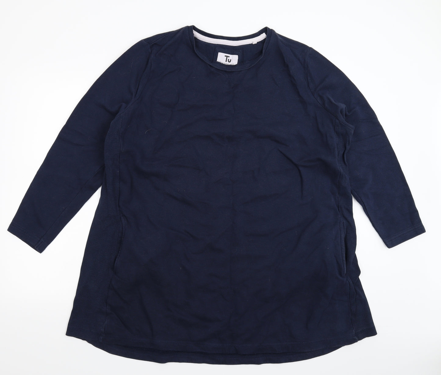 TU Womens Blue   Pullover Sweatshirt Size 24