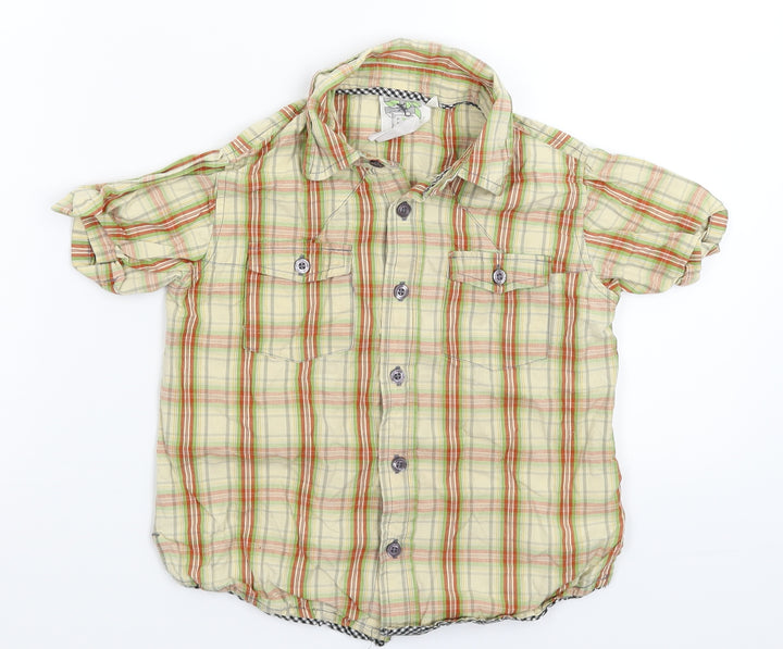 Adleigh Boys Multicoloured Check Basic Button-Up Size 5-6 Years