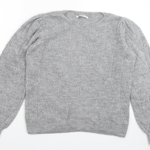 George Womens Grey  Knit Pullover Jumper Size S