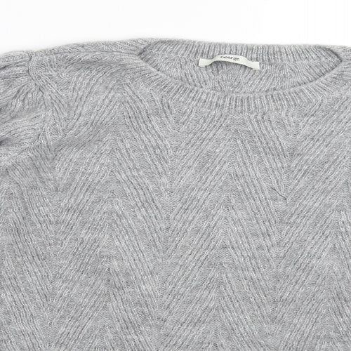 George Womens Grey  Knit Pullover Jumper Size S