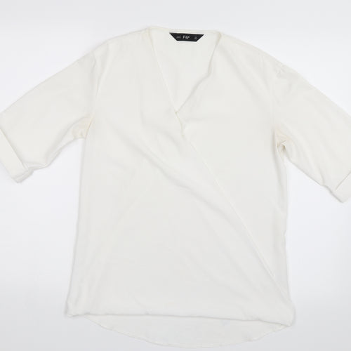 F&F Womens White   Basic Blouse Size S