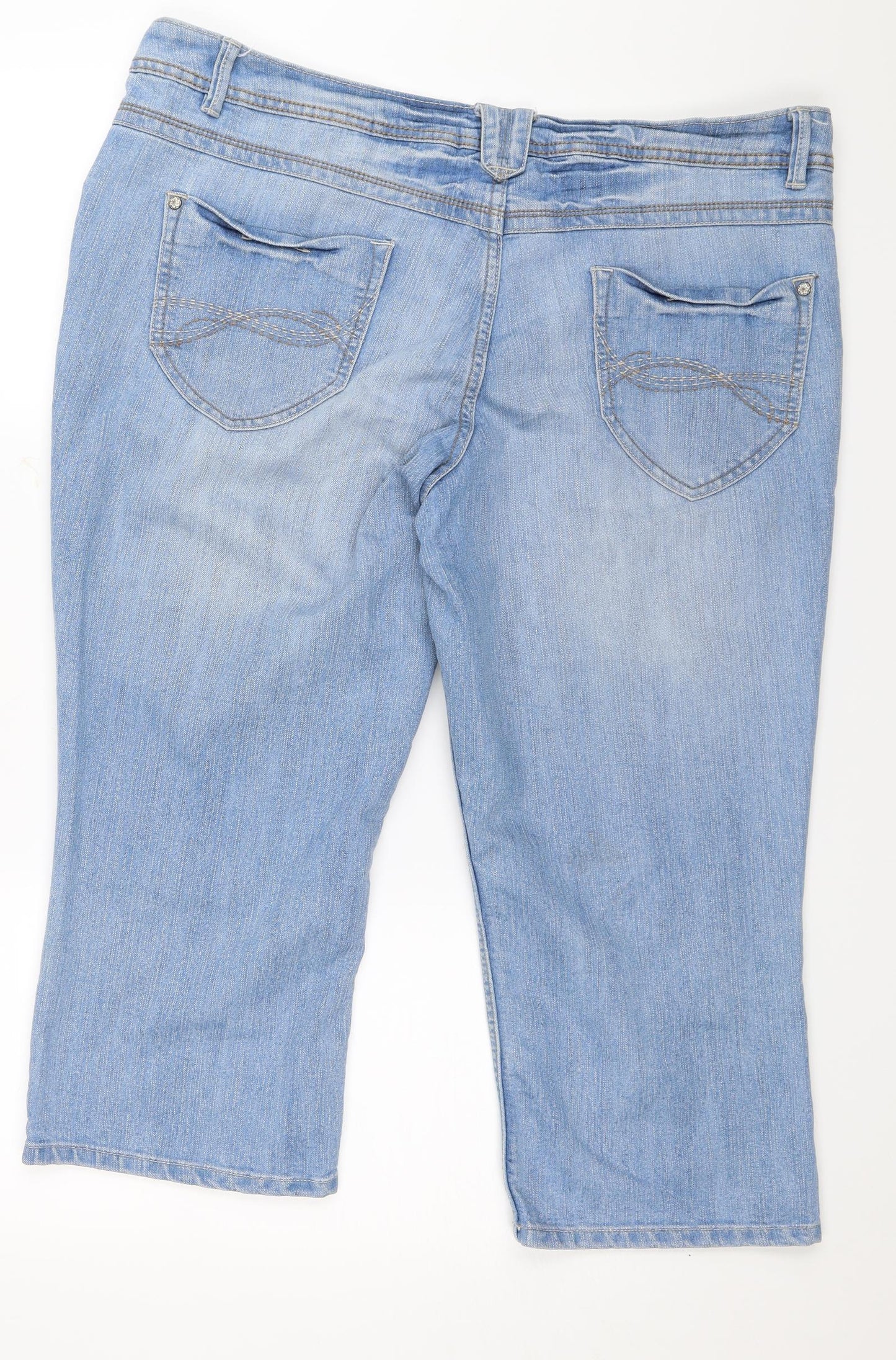 George Womens Blue   Cropped Jeans Size 18 L20 in
