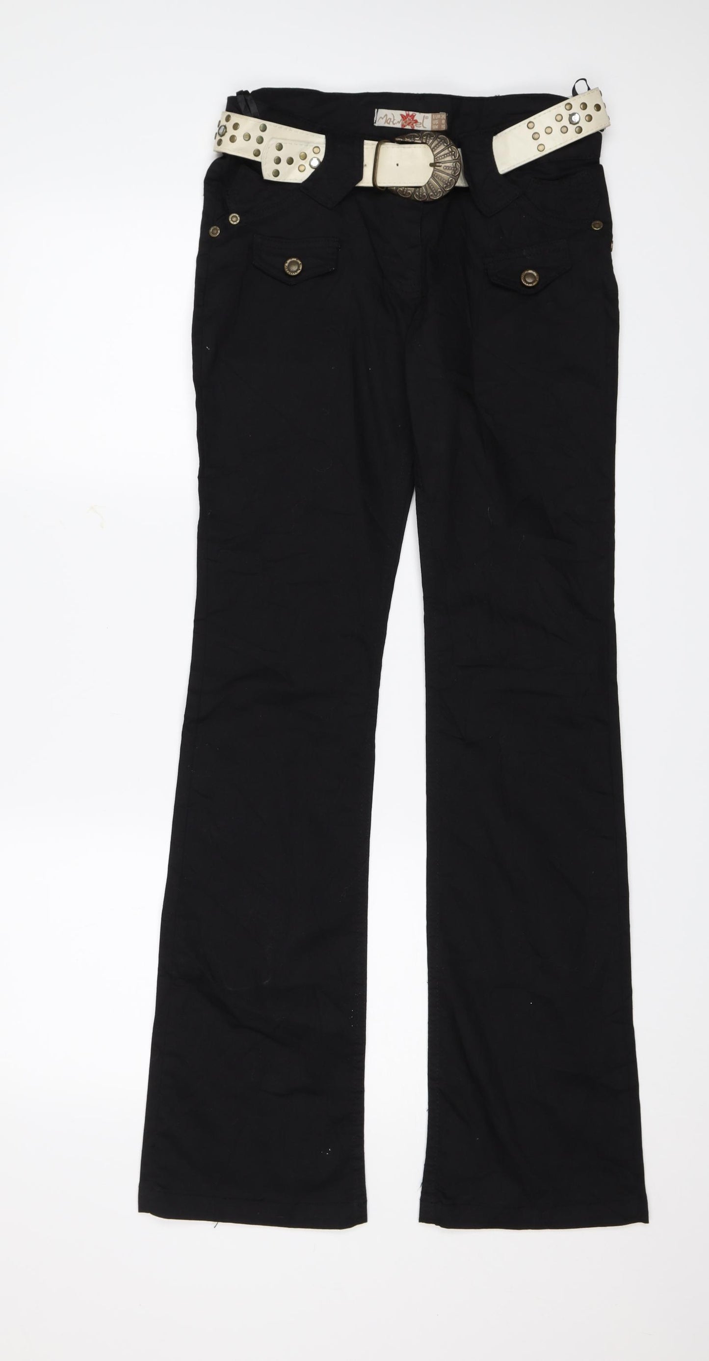 Matmazel Womens Black   Flared Jeans Size 10 L33 in