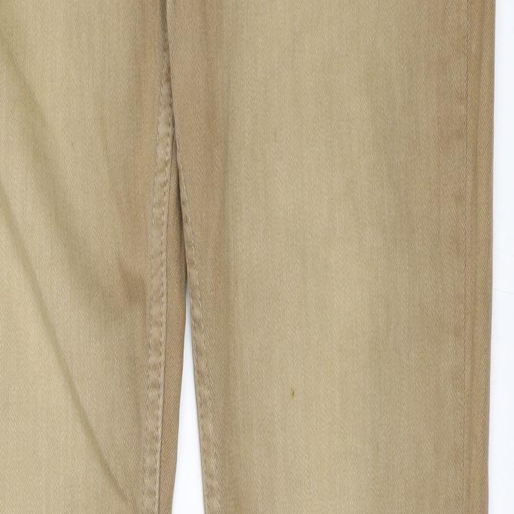 Topshop Womens Beige   Bootcut Jeans Size 30 L30 in