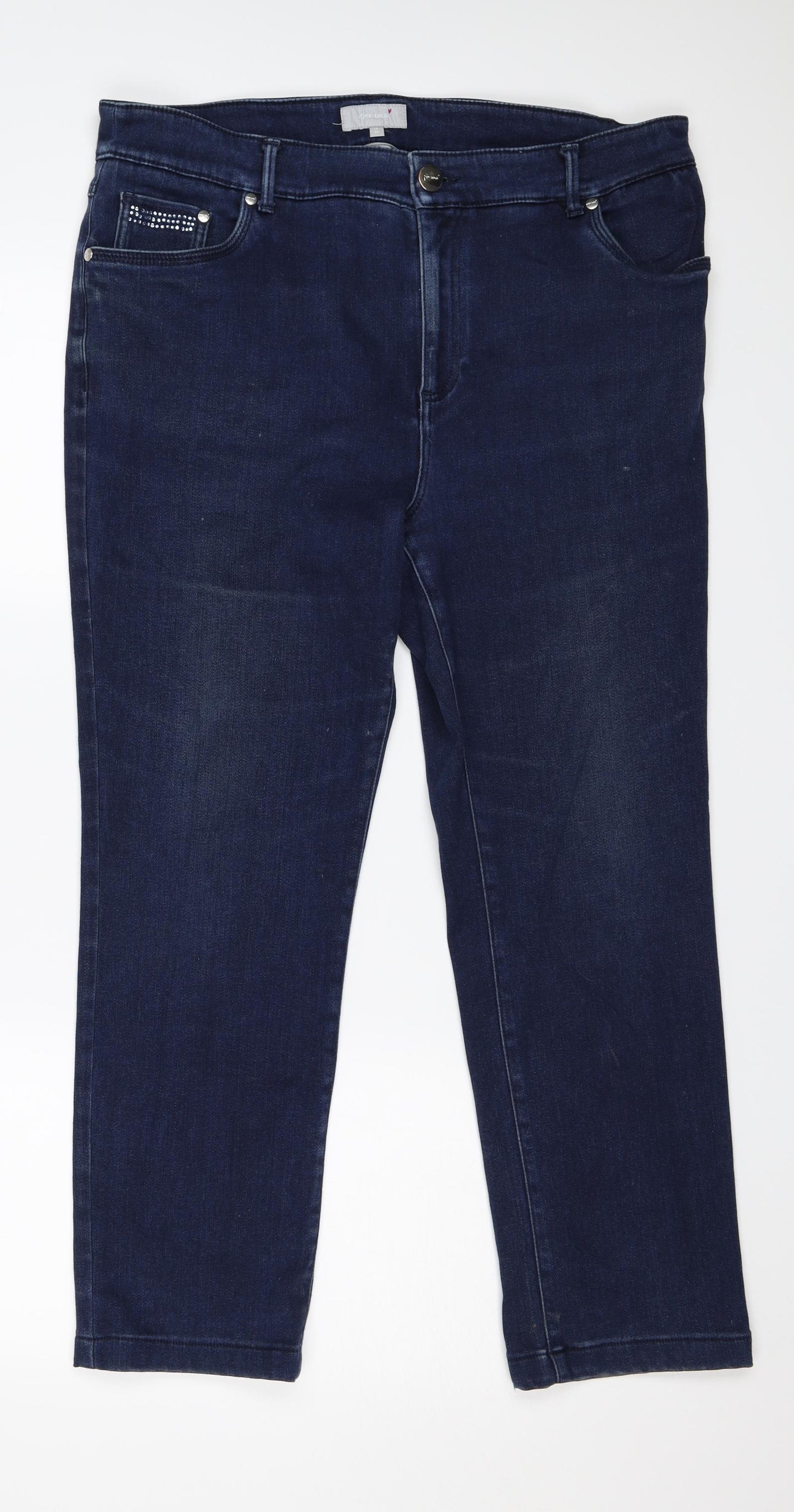 Per Una Womens Blue   Straight Jeans Size 16 L25 in