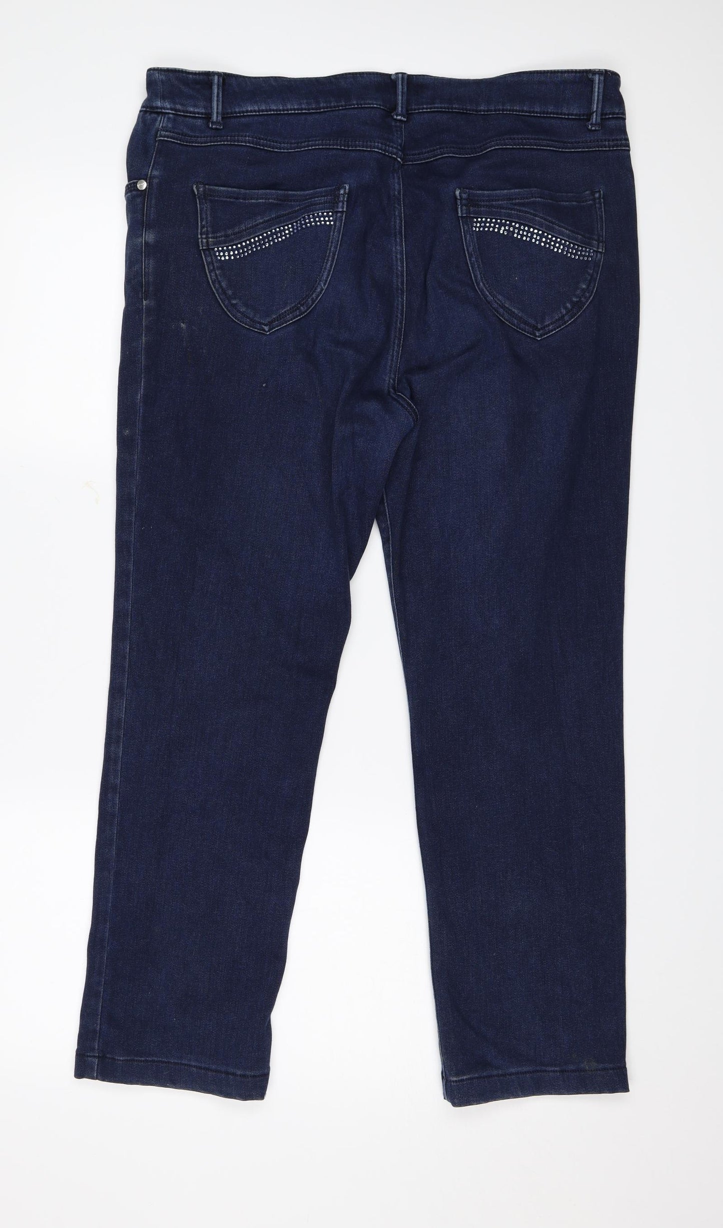 Per Una Womens Blue   Straight Jeans Size 16 L25 in