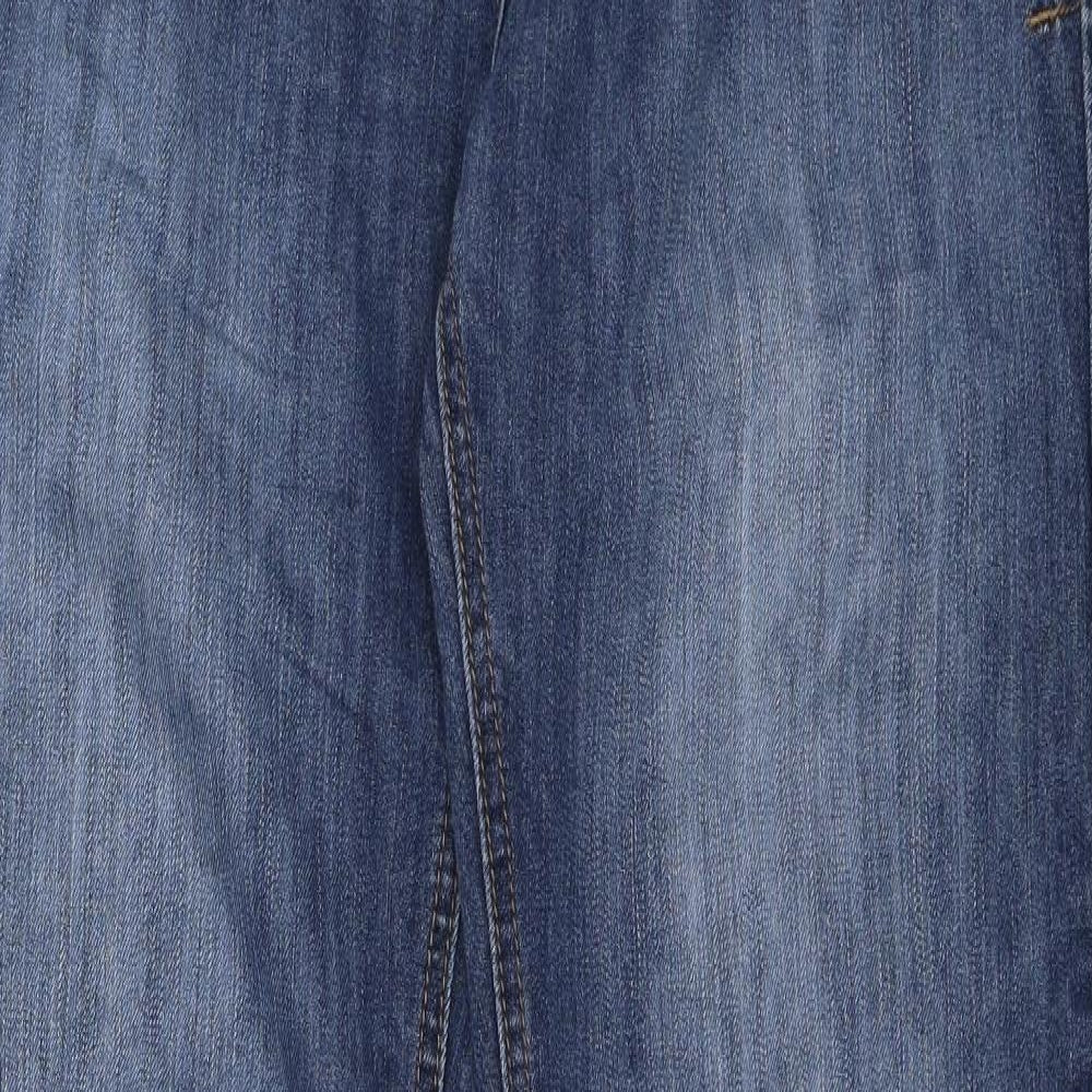 George Womens Blue  Denim Mom Jeans Size 12 L29 in