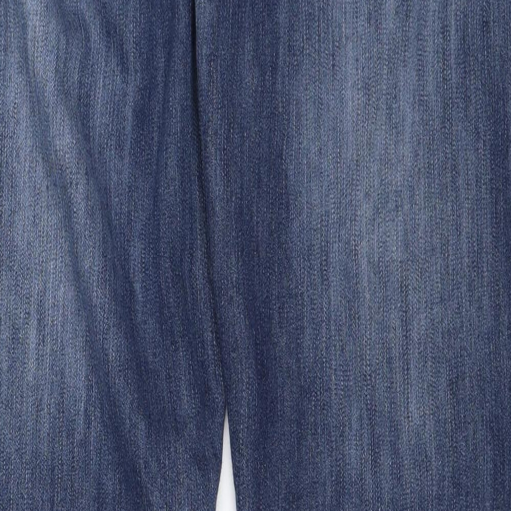 George Womens Blue  Denim Mom Jeans Size 12 L29 in