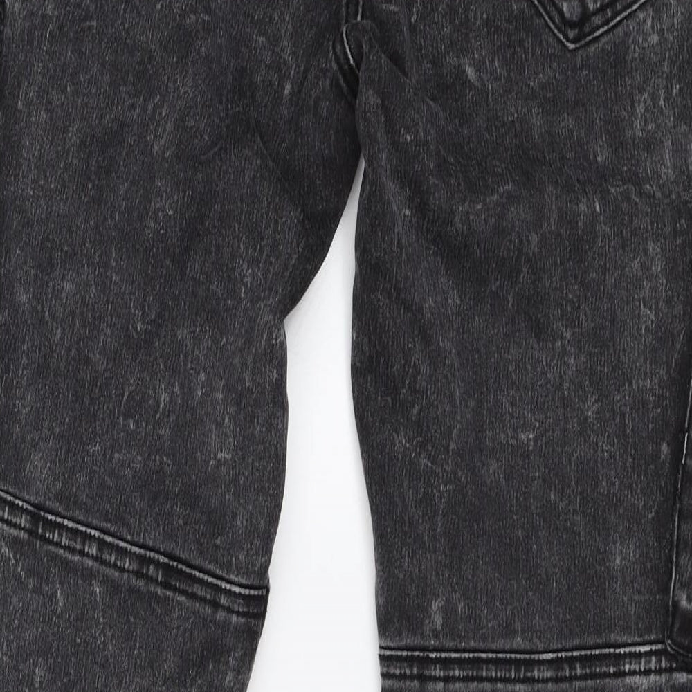 Preworn Womens Black  Denim Straight Jeans Size 32 L29 in