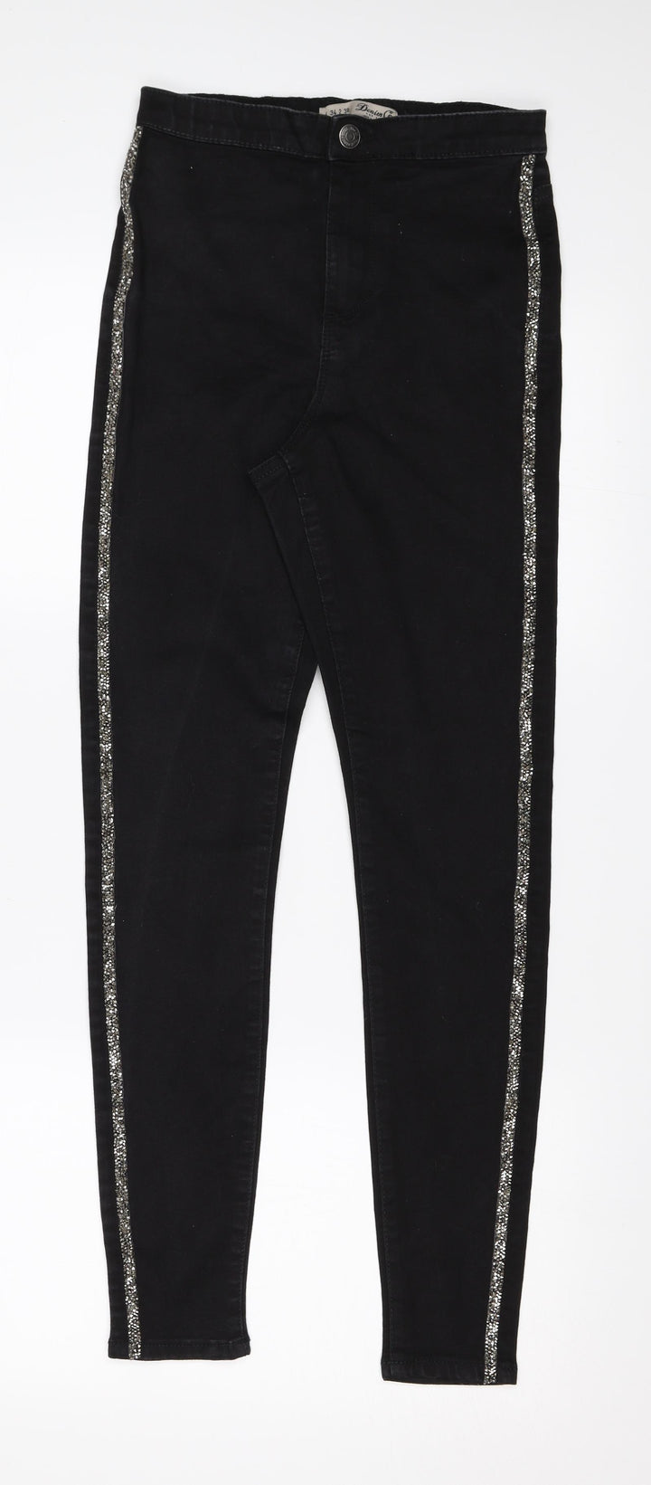 Denim & Co. Womens Black  Denim Skinny Jeans Size 6 L27 in