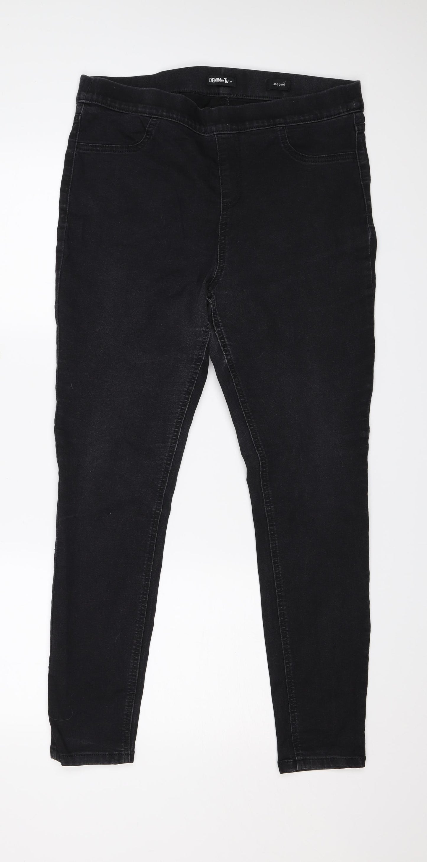 TU Womens Black   Jegging Jeans Size 14 L28 in