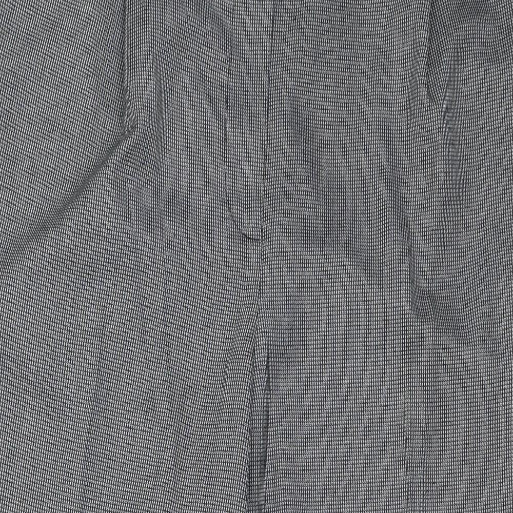 New Look Womens Grey Check  Trousers  Size 14 L23 in