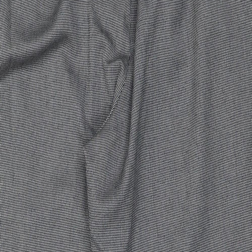 New Look Womens Grey Check  Trousers  Size 14 L23 in