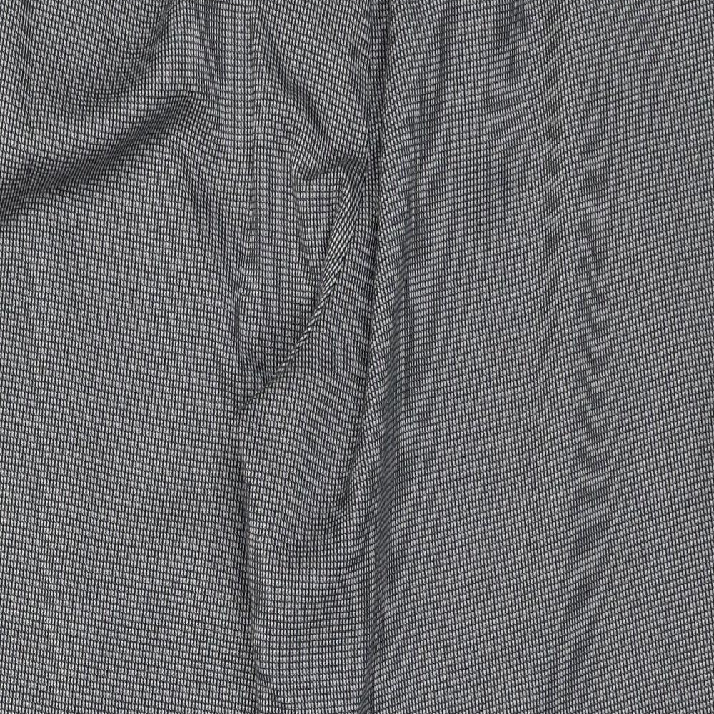 New Look Womens Grey Check  Trousers  Size 14 L23 in