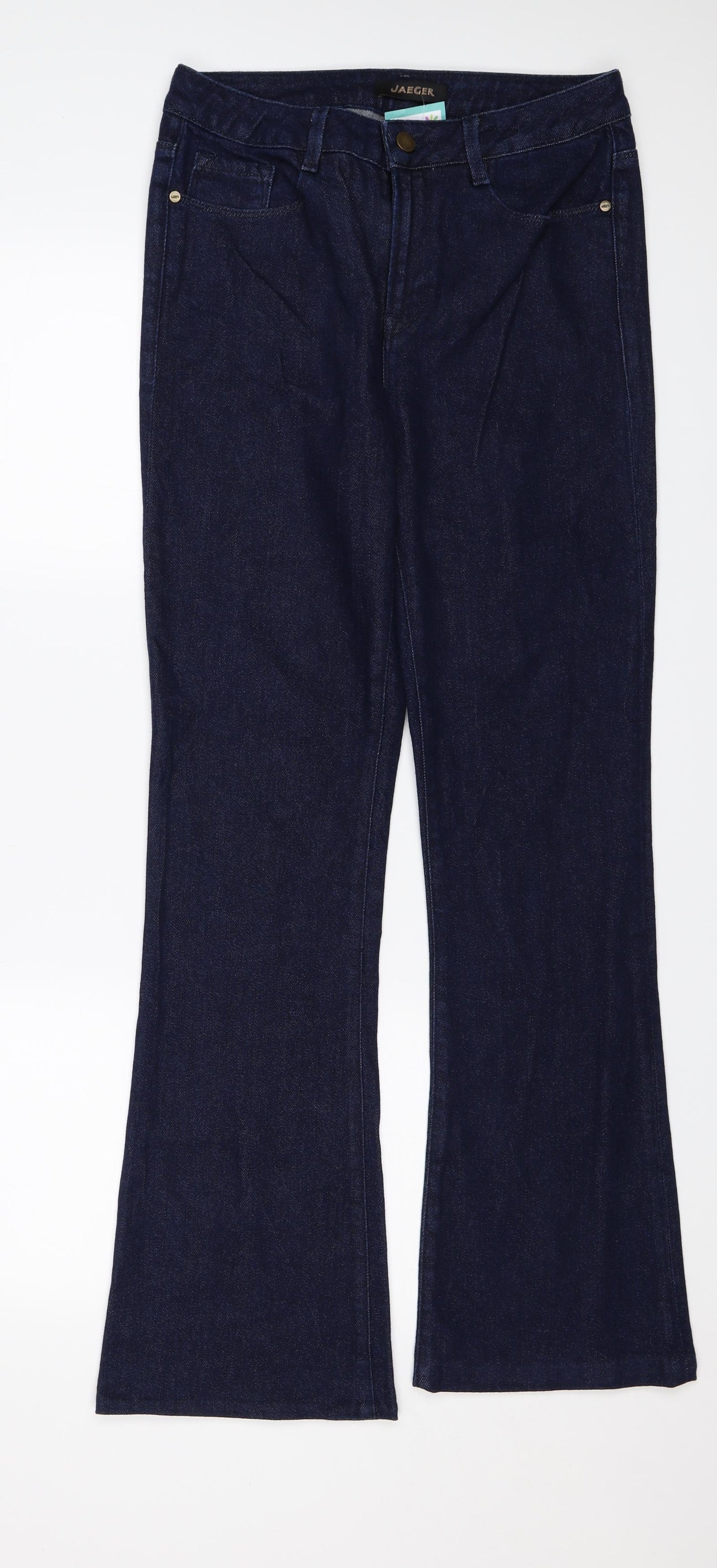 Jaeger Womens Blue   Flared Jeans Size 10 L30 in