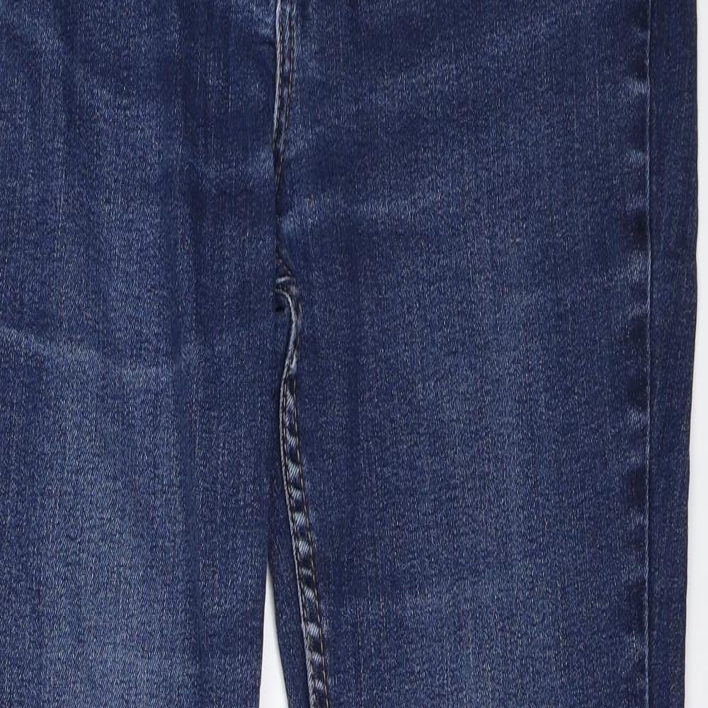 M&S Womens Blue  Denim Bootcut Jeans Size 12 L27 in