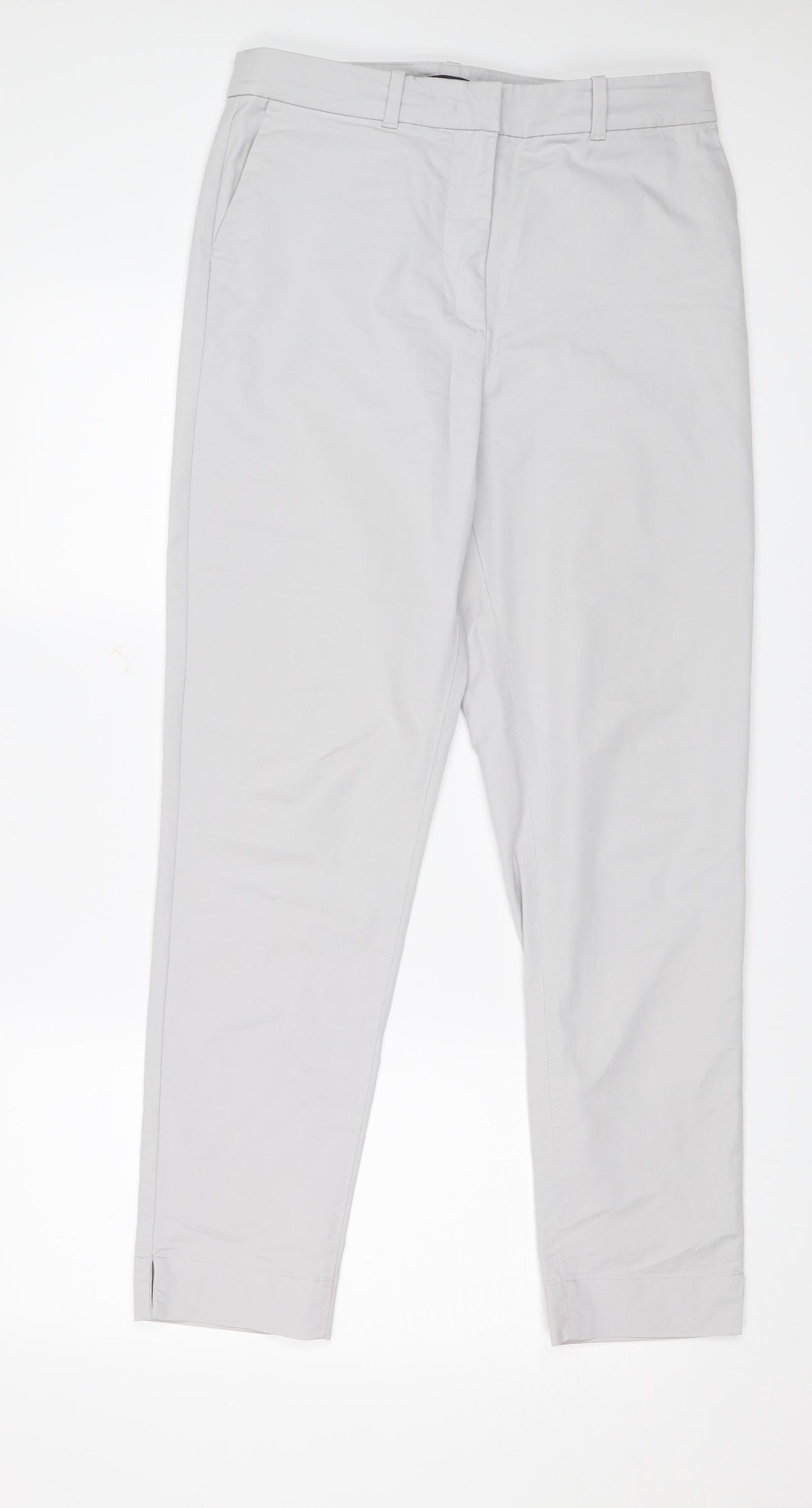 M&S Womens Grey   Trousers  Size 10 L28 in
