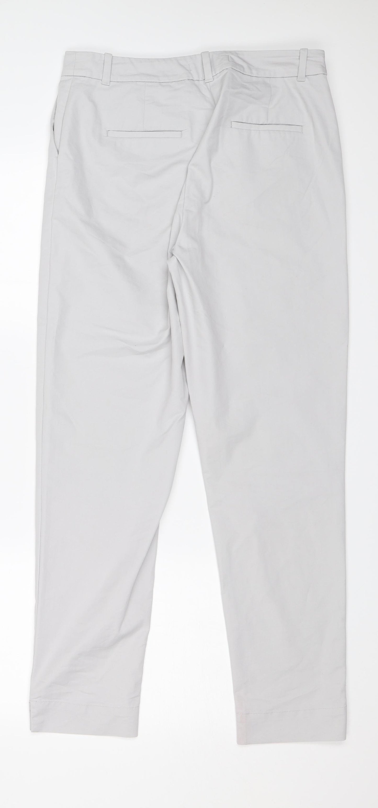 M&S Womens Grey   Trousers  Size 10 L28 in