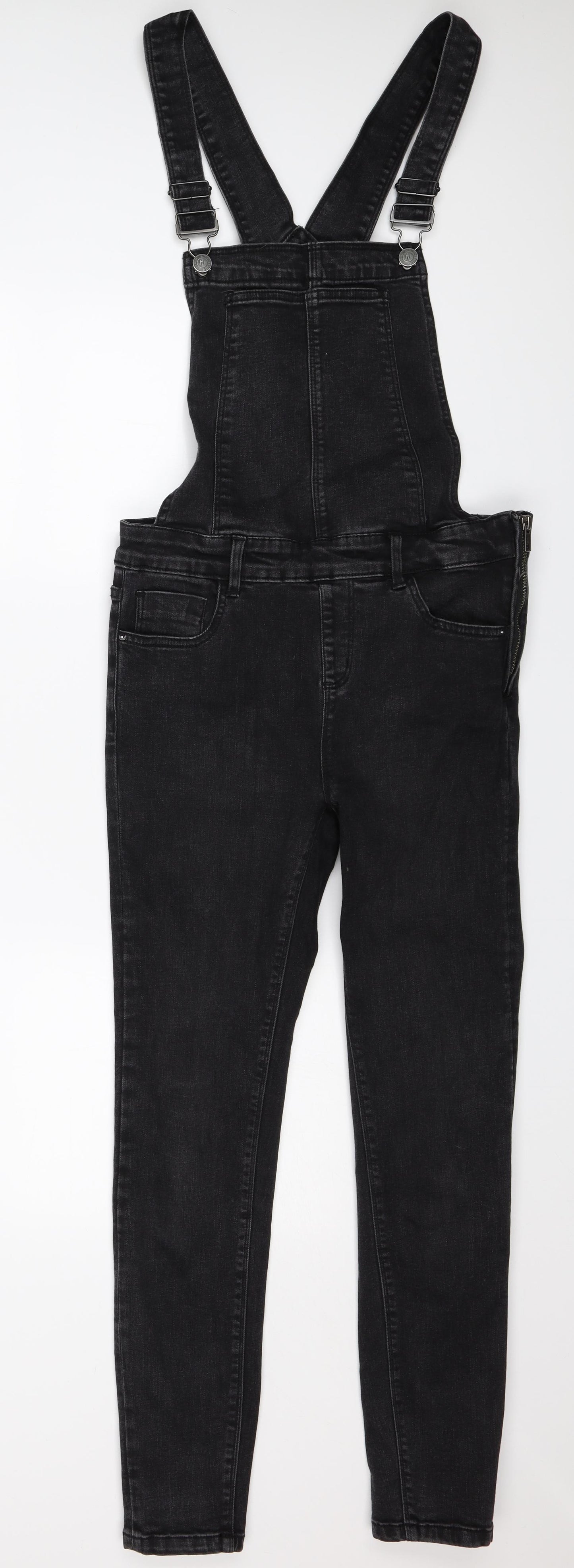 New Look Womens Black   Dungaree One-Piece Size 10