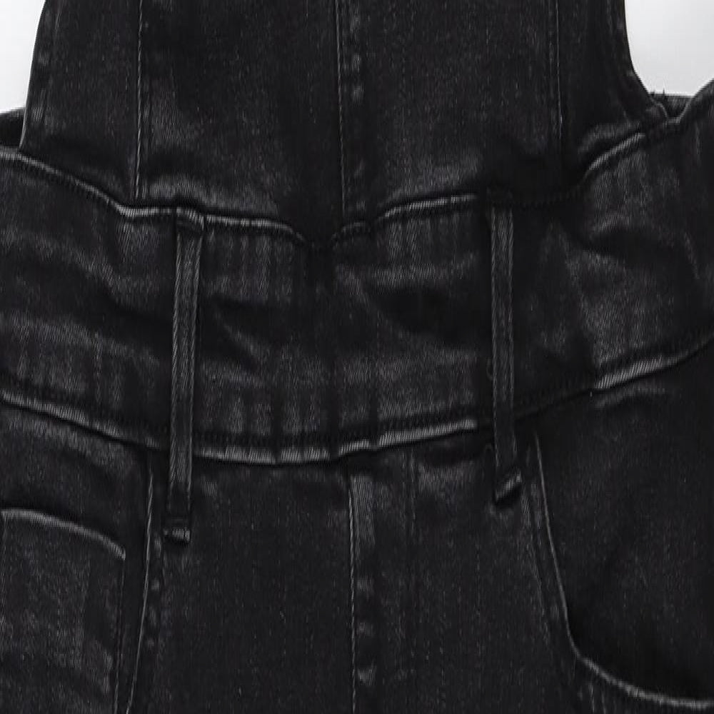 New Look Womens Black   Dungaree One-Piece Size 10