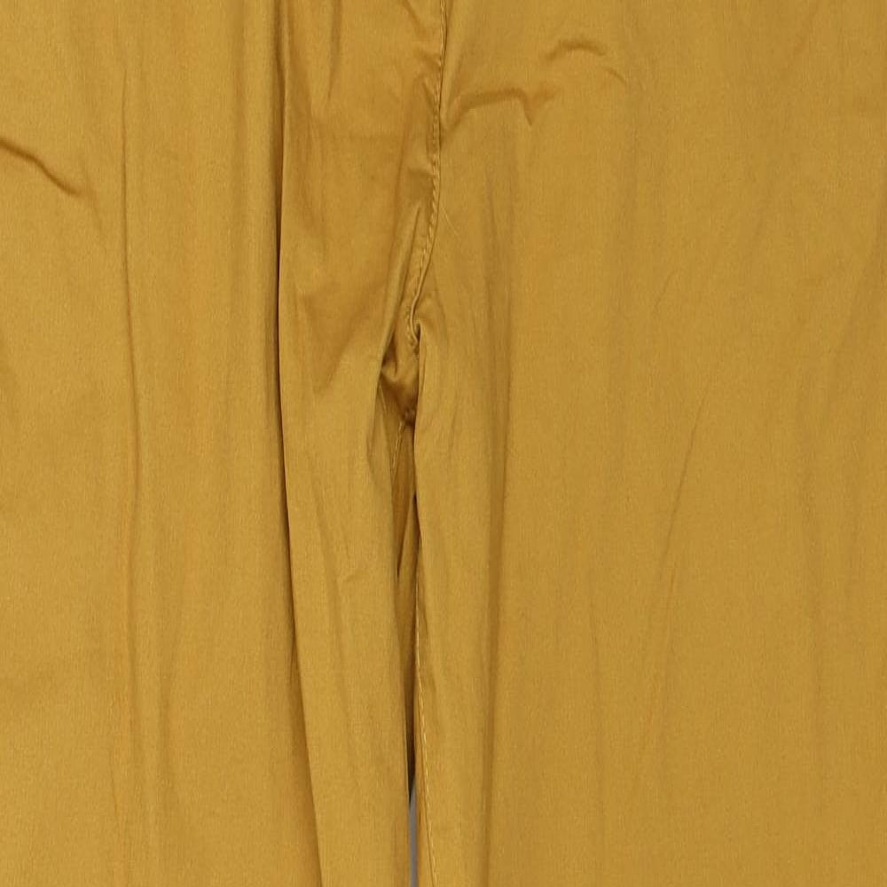 Primark Womens Yellow   Trousers  Size 10 L26 in