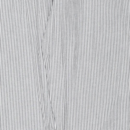 NEXT Womens White Striped  Trousers  Size 14 L27 in