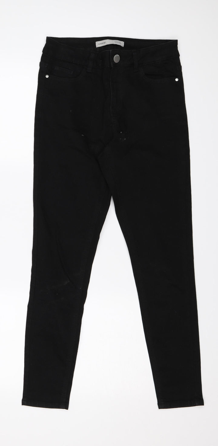 George Womens Beige Skinny Jeans Size 8 L26 in