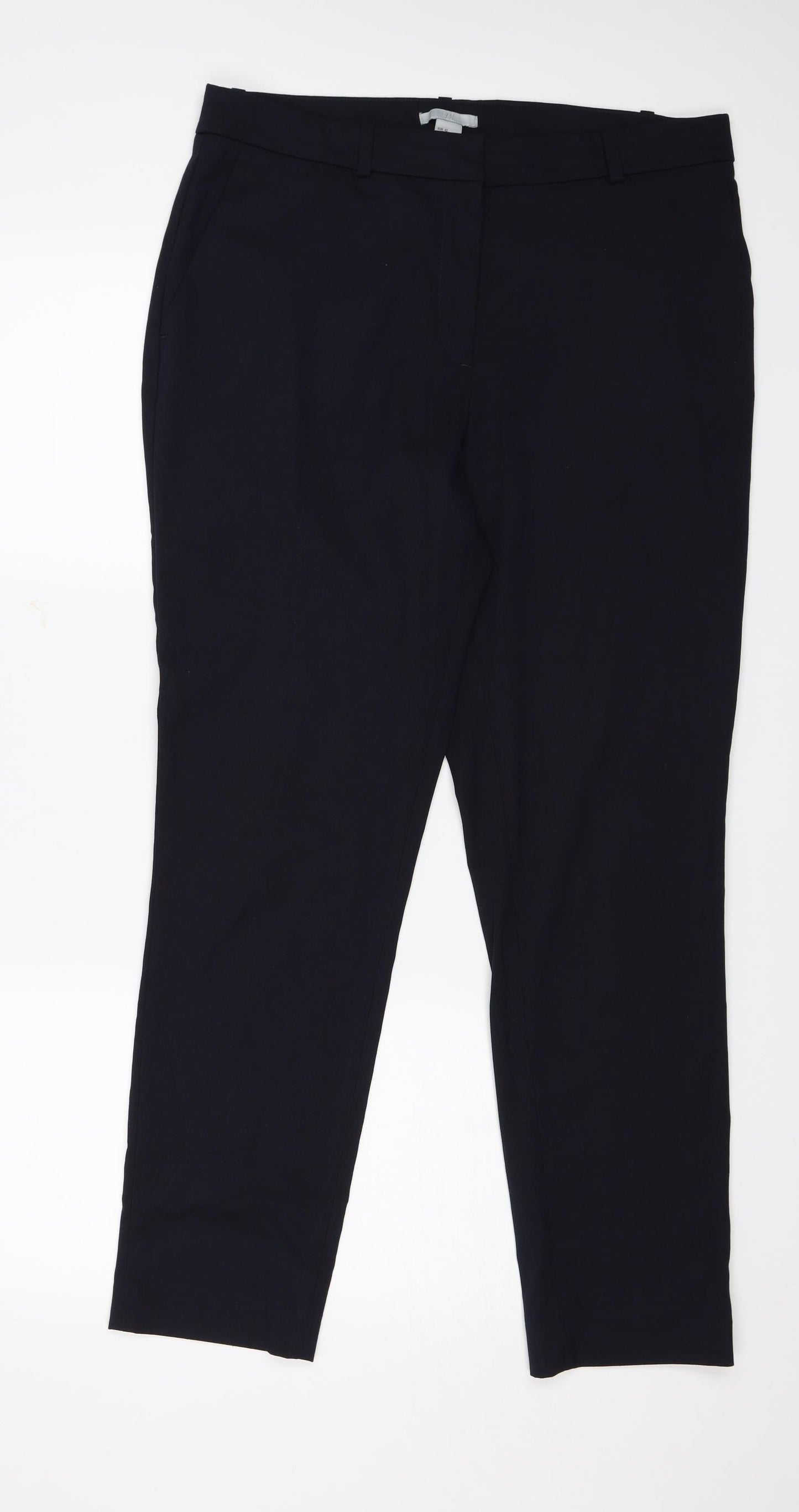 H&M Womens Blue   Trousers  Size 14 L29 in