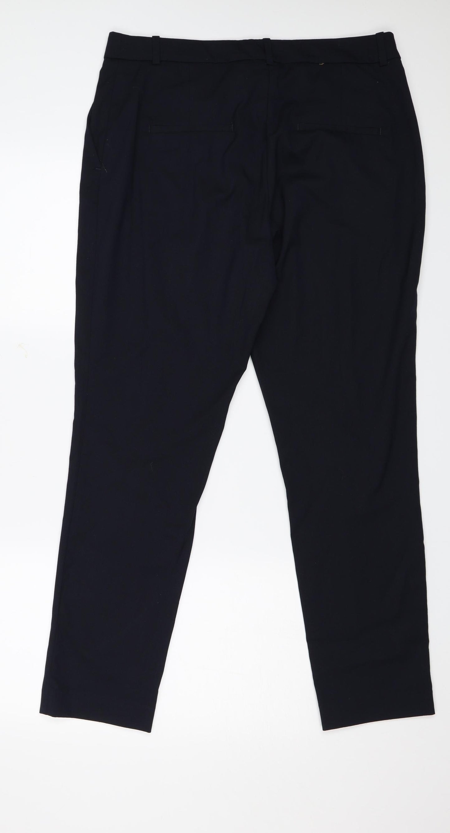 H&M Womens Blue   Trousers  Size 14 L29 in