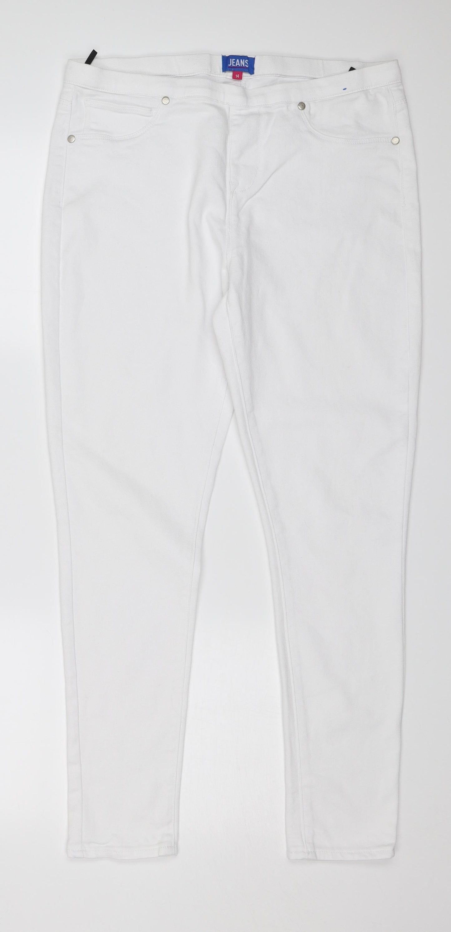 Jeans Womens White   Jegging Jeans Size 14 L27 in