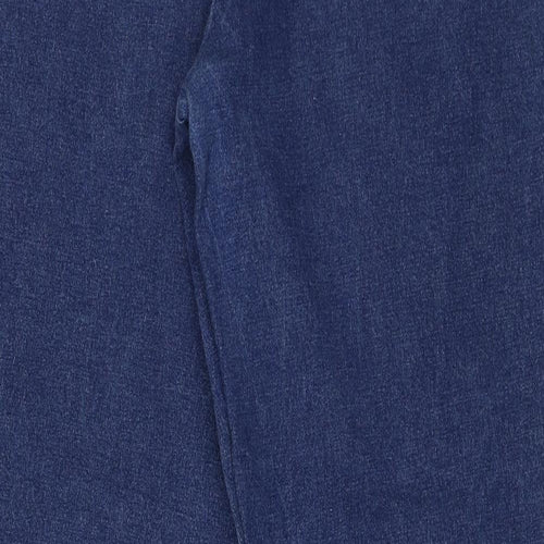 East Coast Womens Blue Floral Denim Straight Jeans Size 22 L28 in