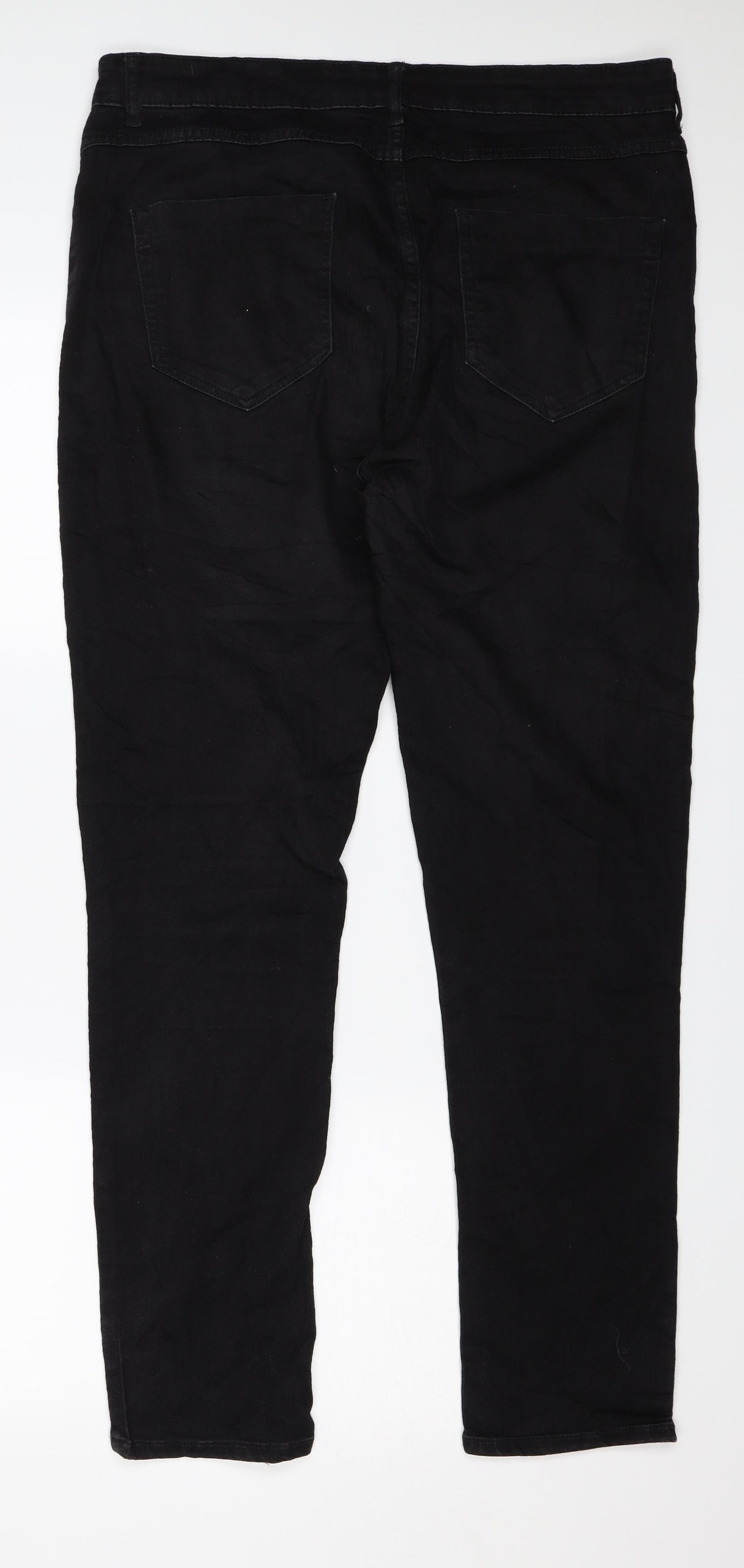 in exenso Womens Black   Straight Jeans Size 18 L29 in