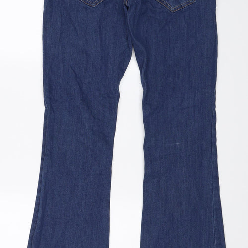 Primark Womens Blue  Denim Flared Jeans Size 12 L29 in