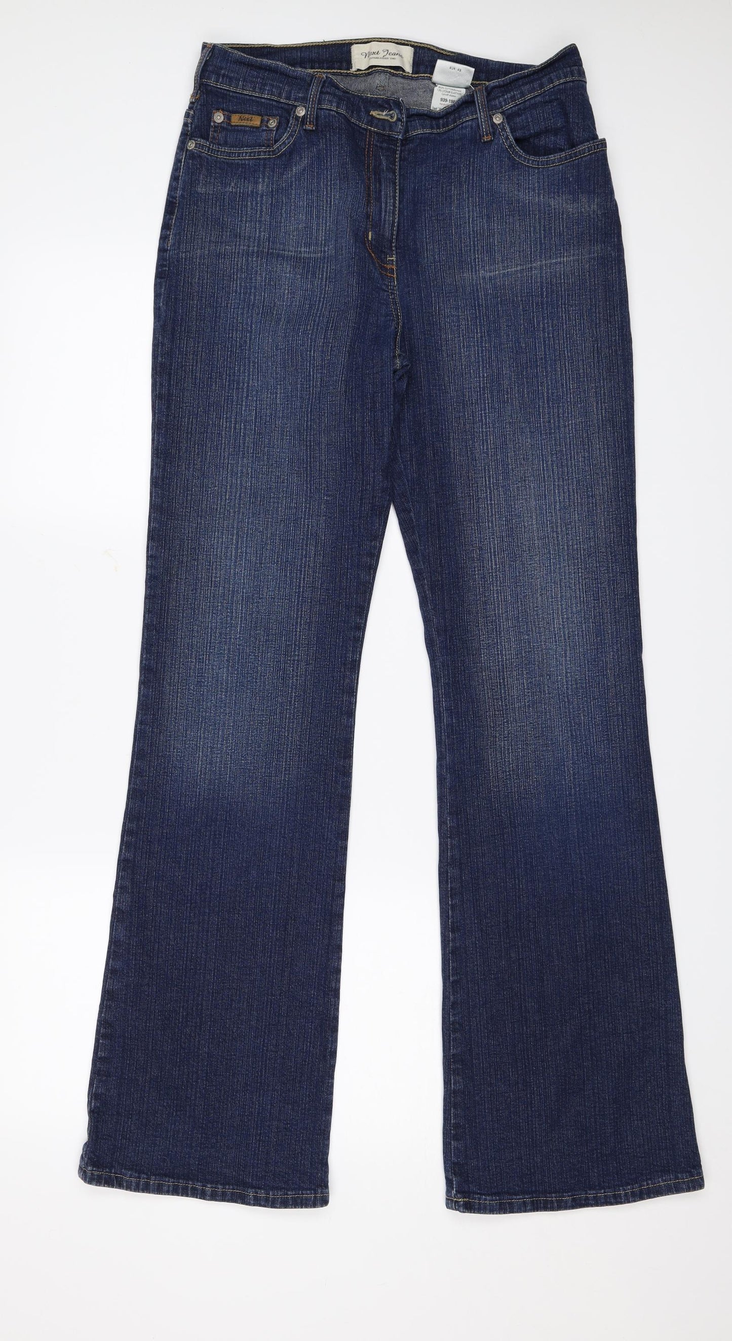 NEXT Womens Blue  Denim Bootcut Jeans Size 14 L31 in