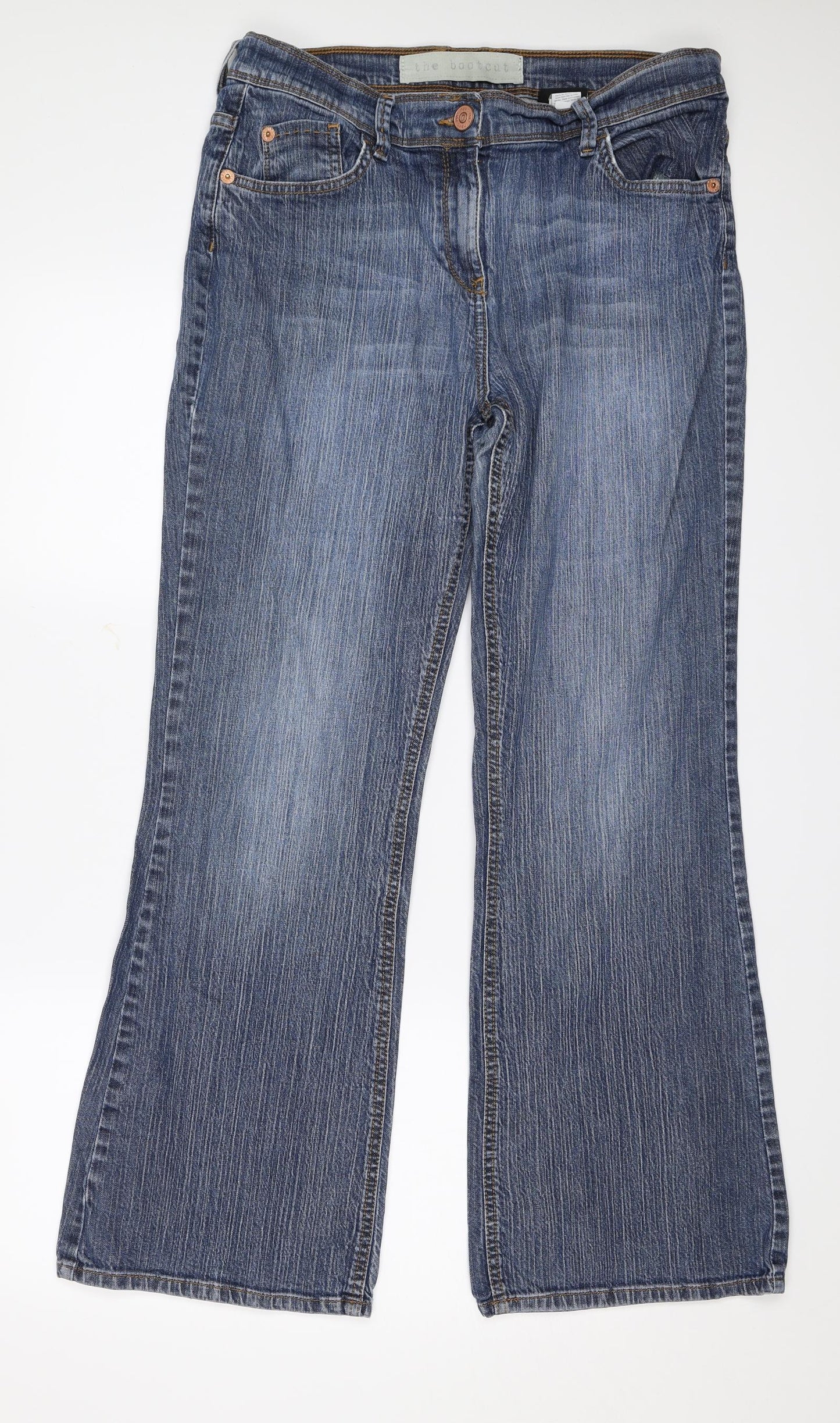 NEXT Womens Blue  Denim Bootcut Jeans Size 14 L29 in