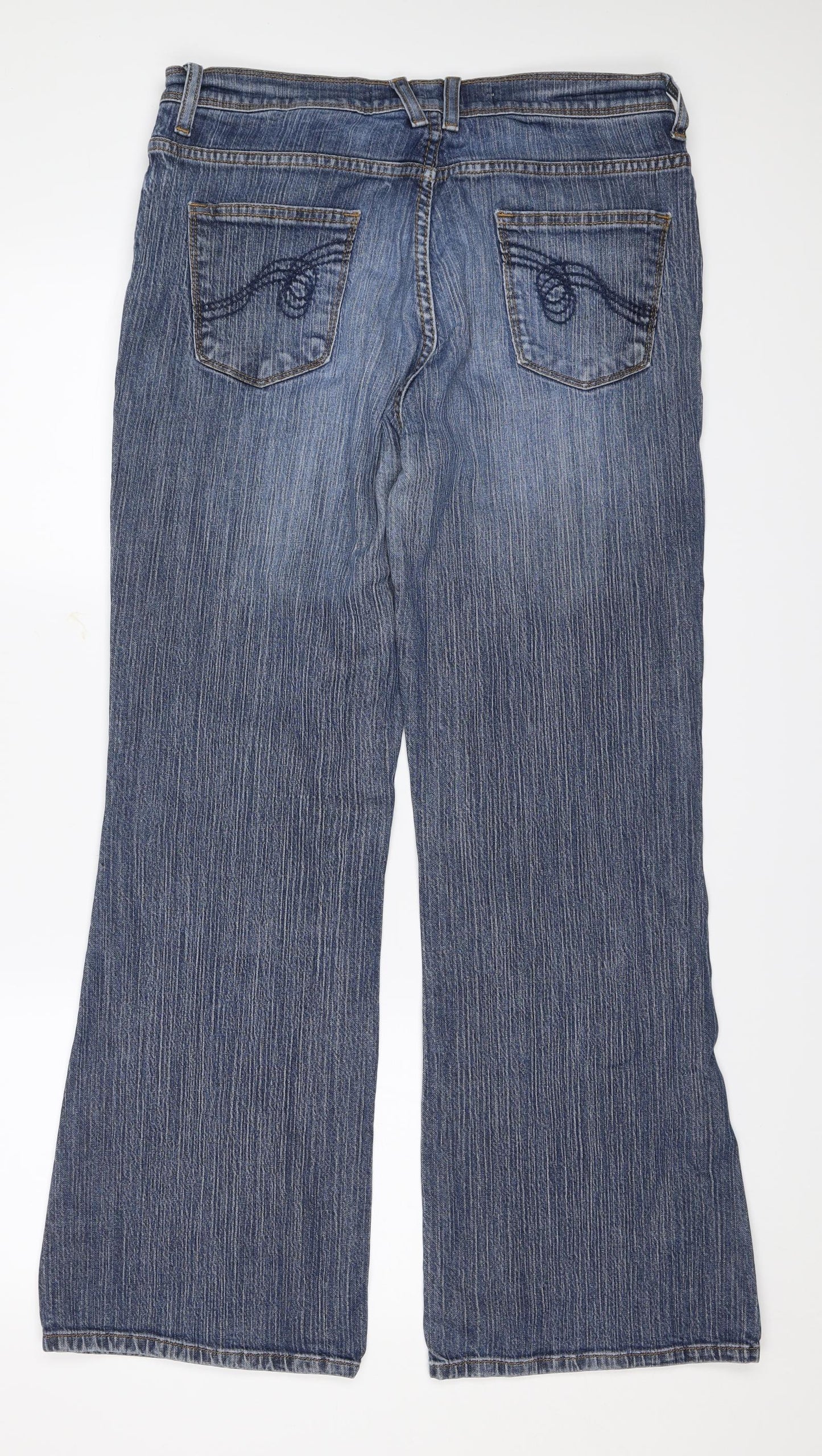 NEXT Womens Blue  Denim Bootcut Jeans Size 14 L29 in