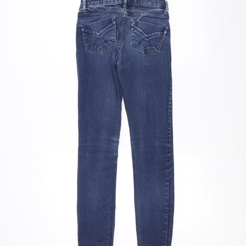 Topshop Womens Blue  Denim Skinny Jeans Size 25 L32 in