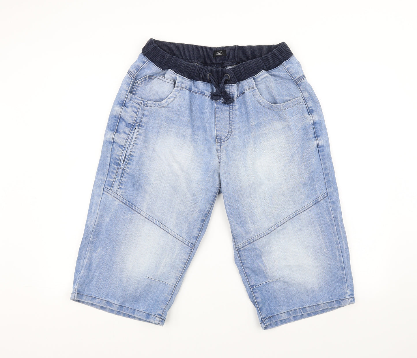 F&F Mens Blue   Chino Shorts Size 36